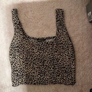Cheetah Print Shein Tank Top